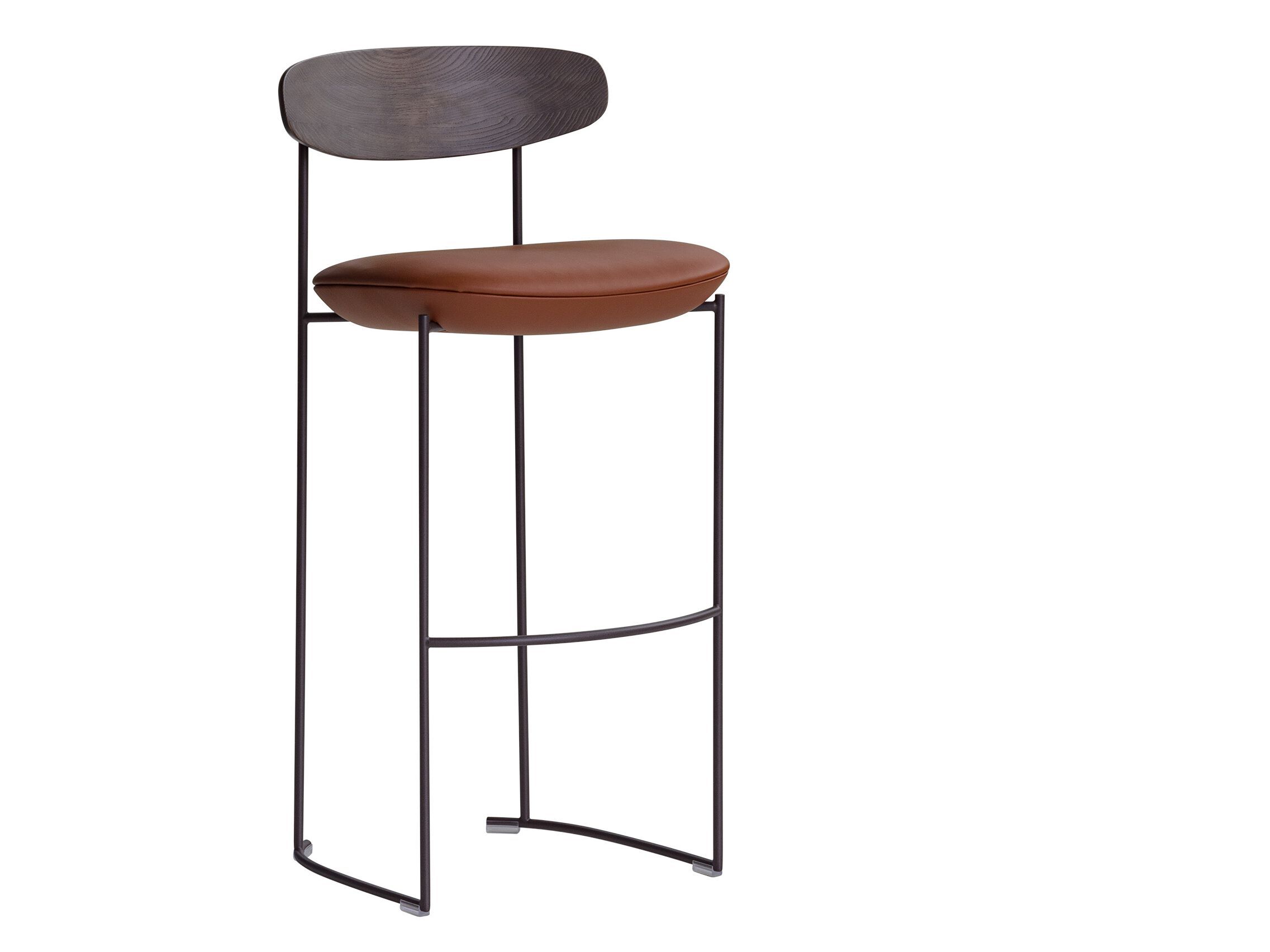 Высокий стул с металлическим каркасом и тканевым сиденьем Potocco Keel ARCH-00096124