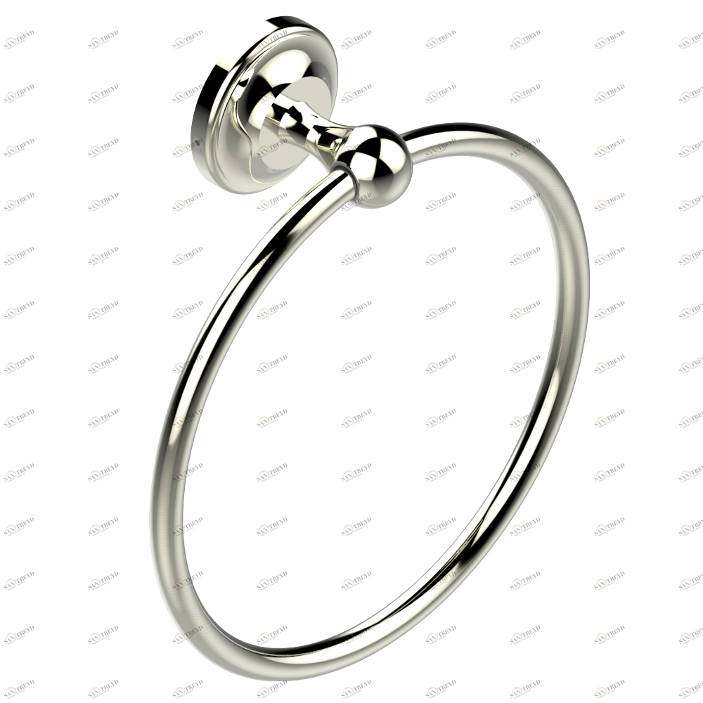 A52-504N Полотенцедержатель-кольцо-Ø 180 мм одинарное Thg-paris Broadway Никель A52-504N CAT.B