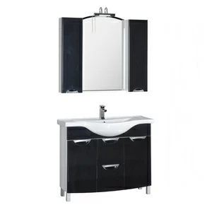 Комплект мебели Aquanet Асти 105 б/к черный