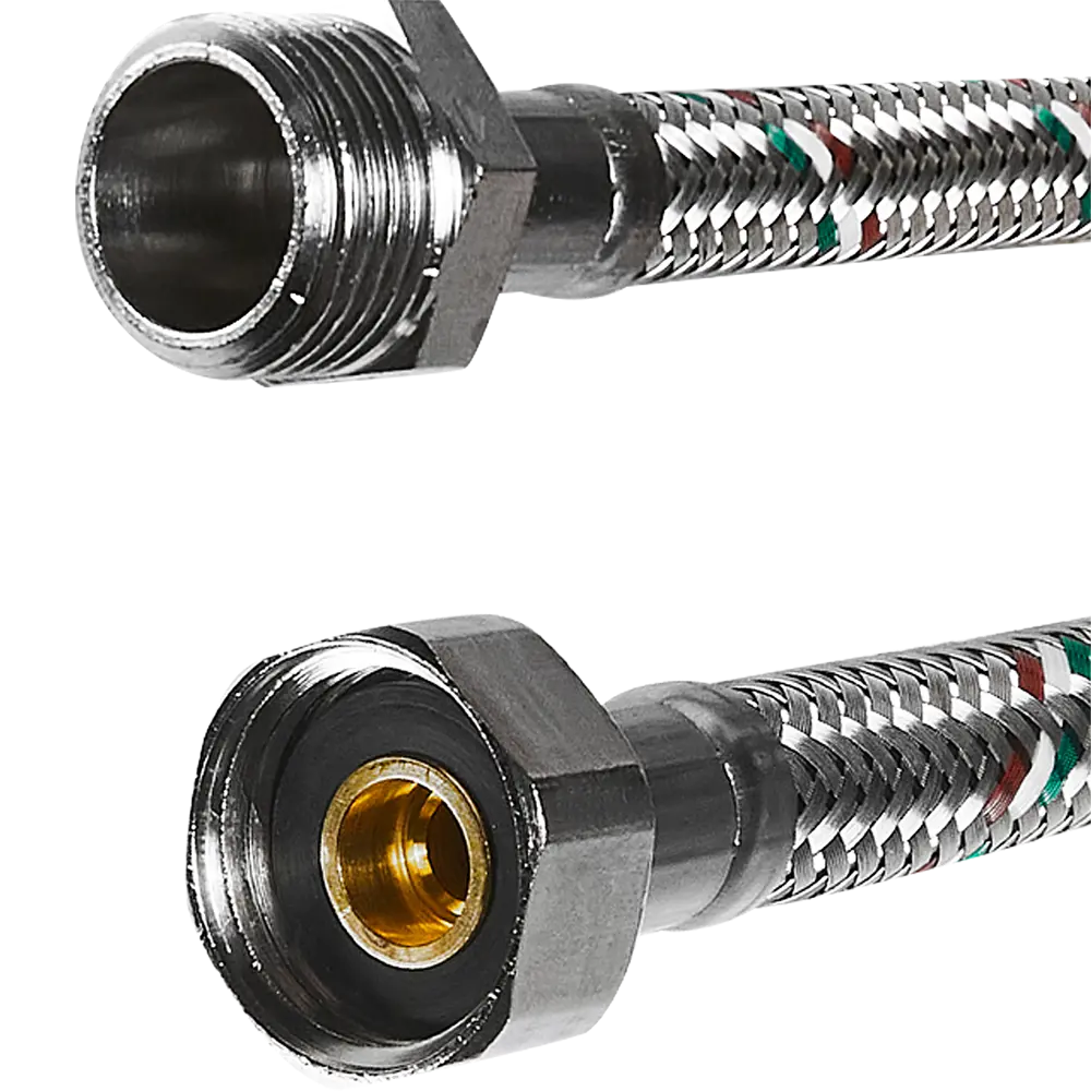 Гибкая подводка UNI-FITT для воды 1/2" 100 см с латунными фитингами 85060796 STLM-1573248 - Вид №1