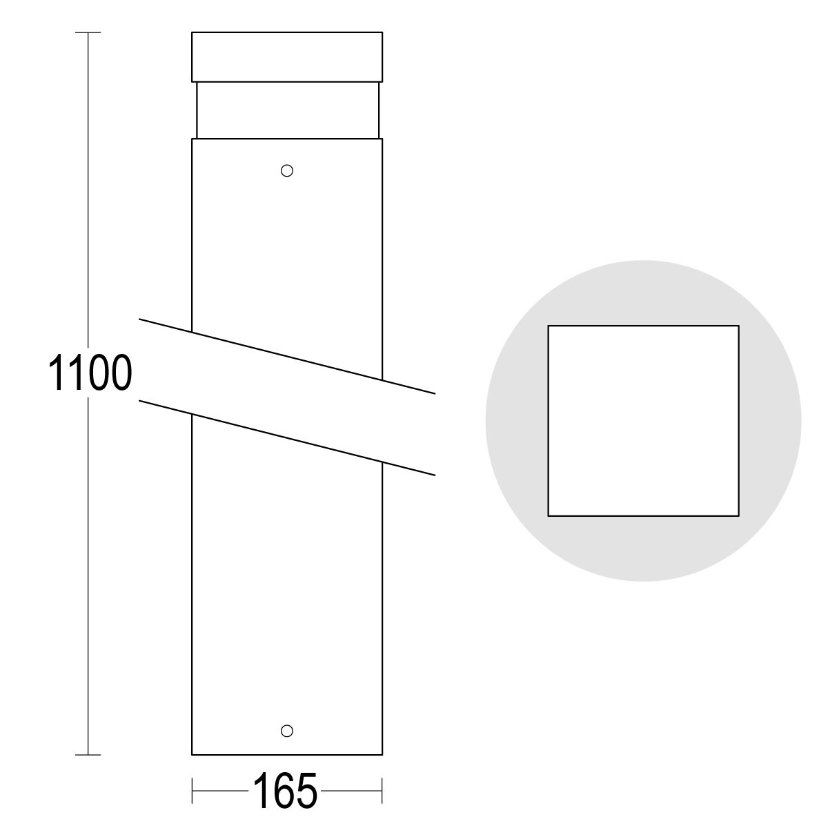 Алюминиевый светодиодный светильник с порошковым покрытием Ghidini Lighting Quadro ARCH-00061180 - Вид №17