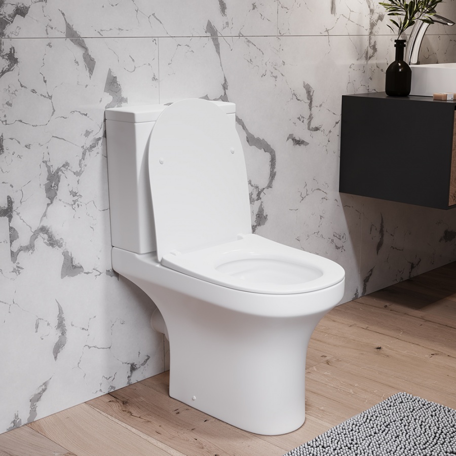 DX35C8600SC унитаз-компакт безободковый с сиденьем микролифт Damixa Skyline - Вид №1