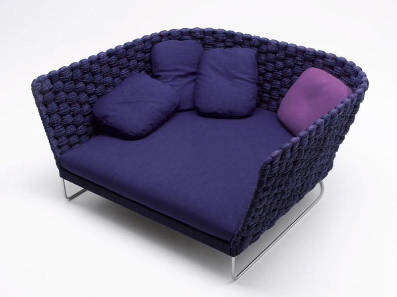 Paola Lenti 2-местный садовый диван из полиэфирного волокна Ami sun-id-1345123 - Вид №1