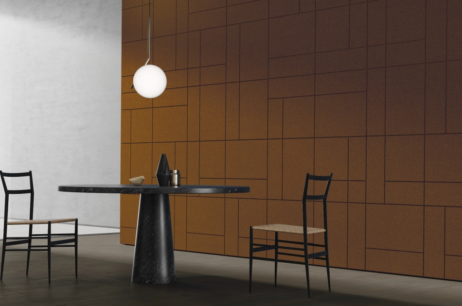 314 048 616 Пробковая 3D-плитка для стен Terracotta GRANORTE Modular - Вид №1