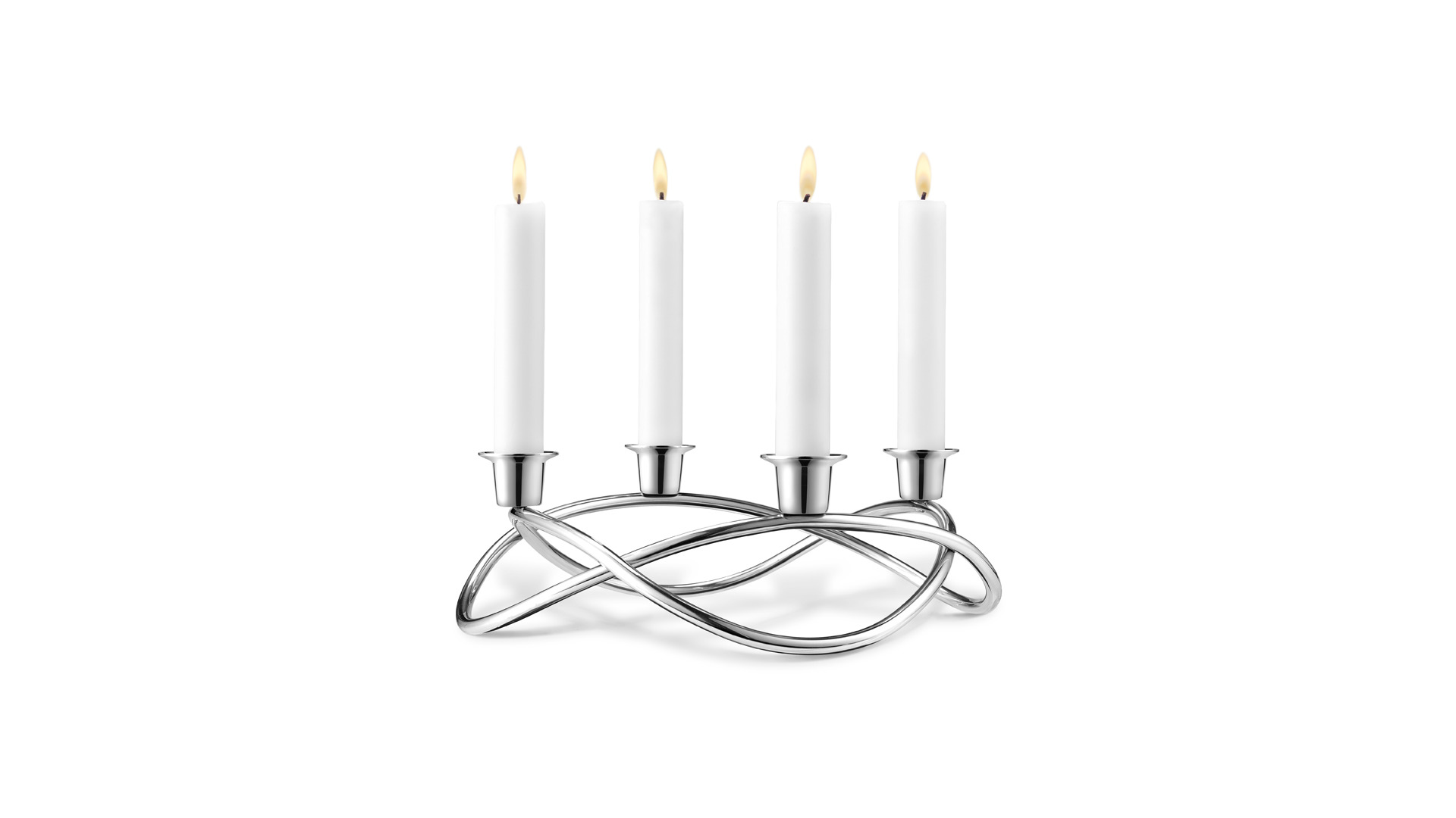 10661499 Georg Jensen Подсвечник для 4-х свечей Georg Jensen "Сезон" 9см Сталь нержавеющая  - Вид №3