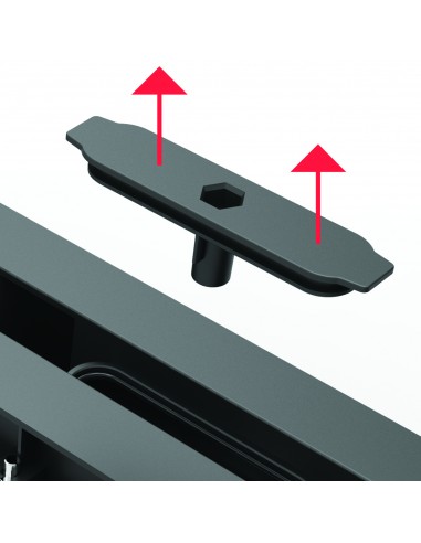 569500 000 00  Водоотводящий желоб Panama, регулируемый от 400 до 1200 мм, с уплотнительной лентой Valentin Хром  - Вид №5