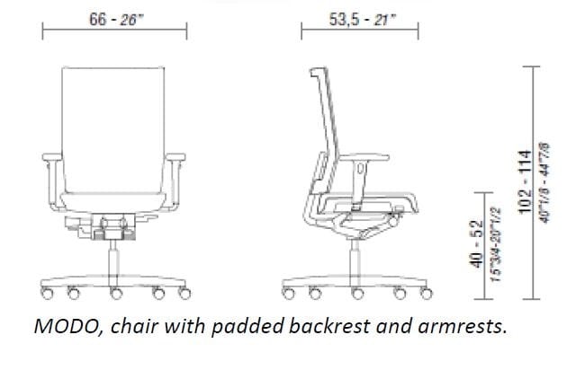 Тканевый поворотный операционный стул ESTEL GROUP мода ARCH-00016310 - Вид №4