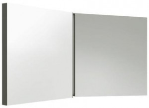 MB 60D Зеркальный аксессуар Azzurra ceramica Зеркало Двойное наклонное зеркало в виде книги (одна дверь 58 см) с отделением для хранения MOBILI E SPECCHI