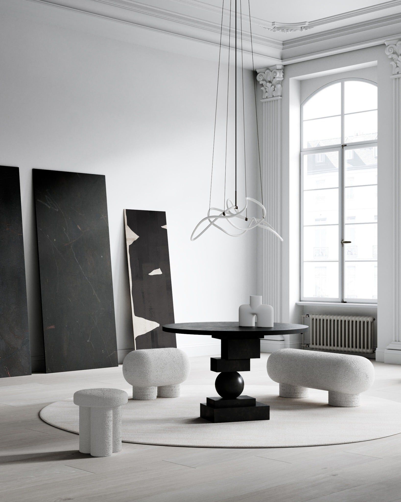 Маленькая скамейка из ткани 101 Copenhagen Big Foot ARCH-00106482 - Вид №2