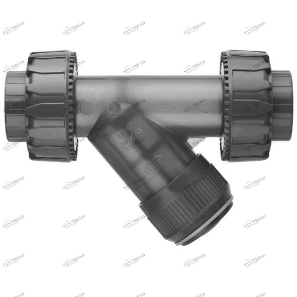 SANIT 842750210220255 Сито прозрачный, PVC-U, фитинг с гнездом растворителя 