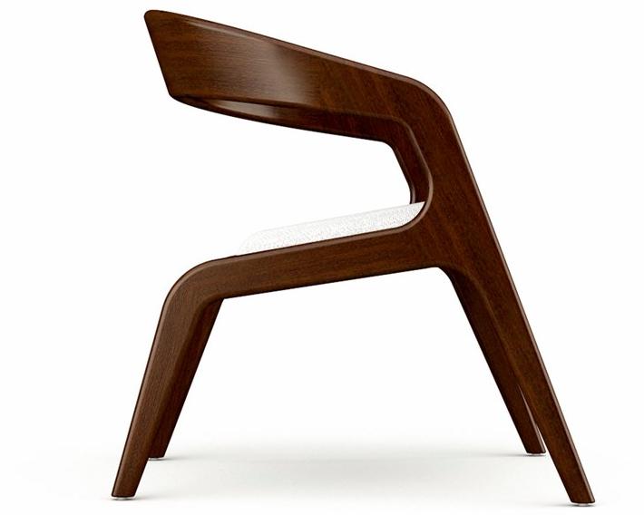 Prieto Studio Кресло из дерева со встроенной подушкой  Air001  - Вид №4