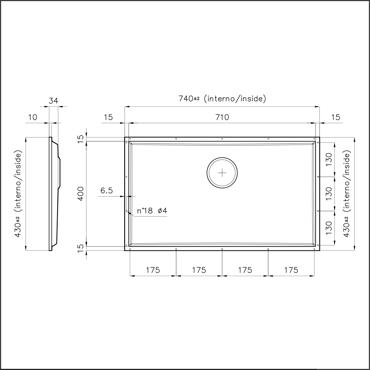 5557146 Раковина Phantom Base Gun Metal - 5557 146 Fosterspa  - Вид №1