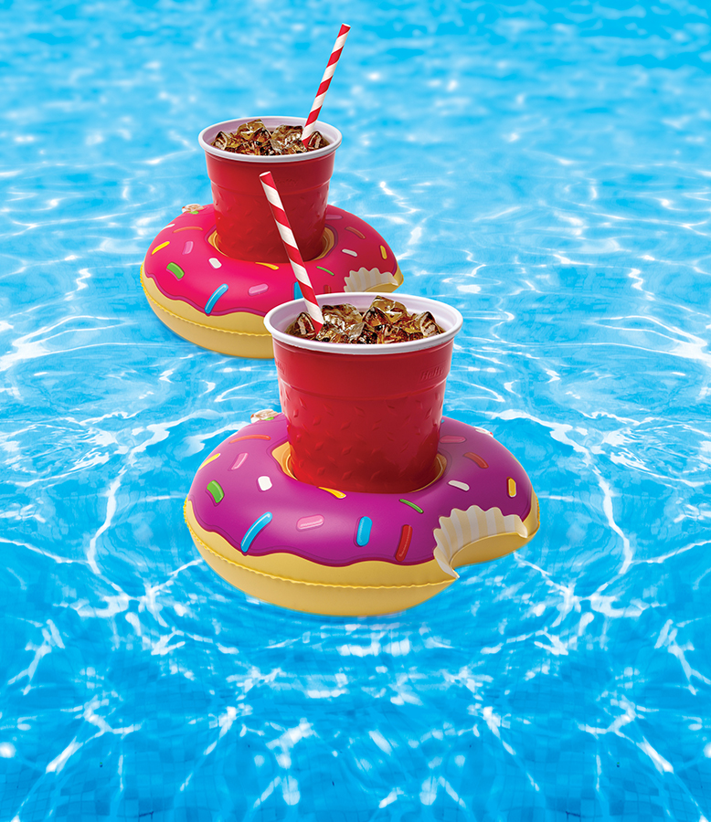 BMDFDO Набор подстаканников для бассейна , donut, 3 шт BigMouth  - Вид №11