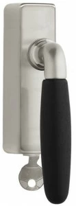 Formani Оконная ручка dk никель с замком Timeless 1931-dklock-o