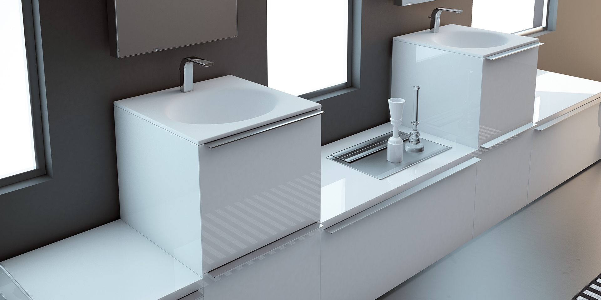 Модуль-тумба с 2 ящиками KA003B Inbani Ка - Вид №1