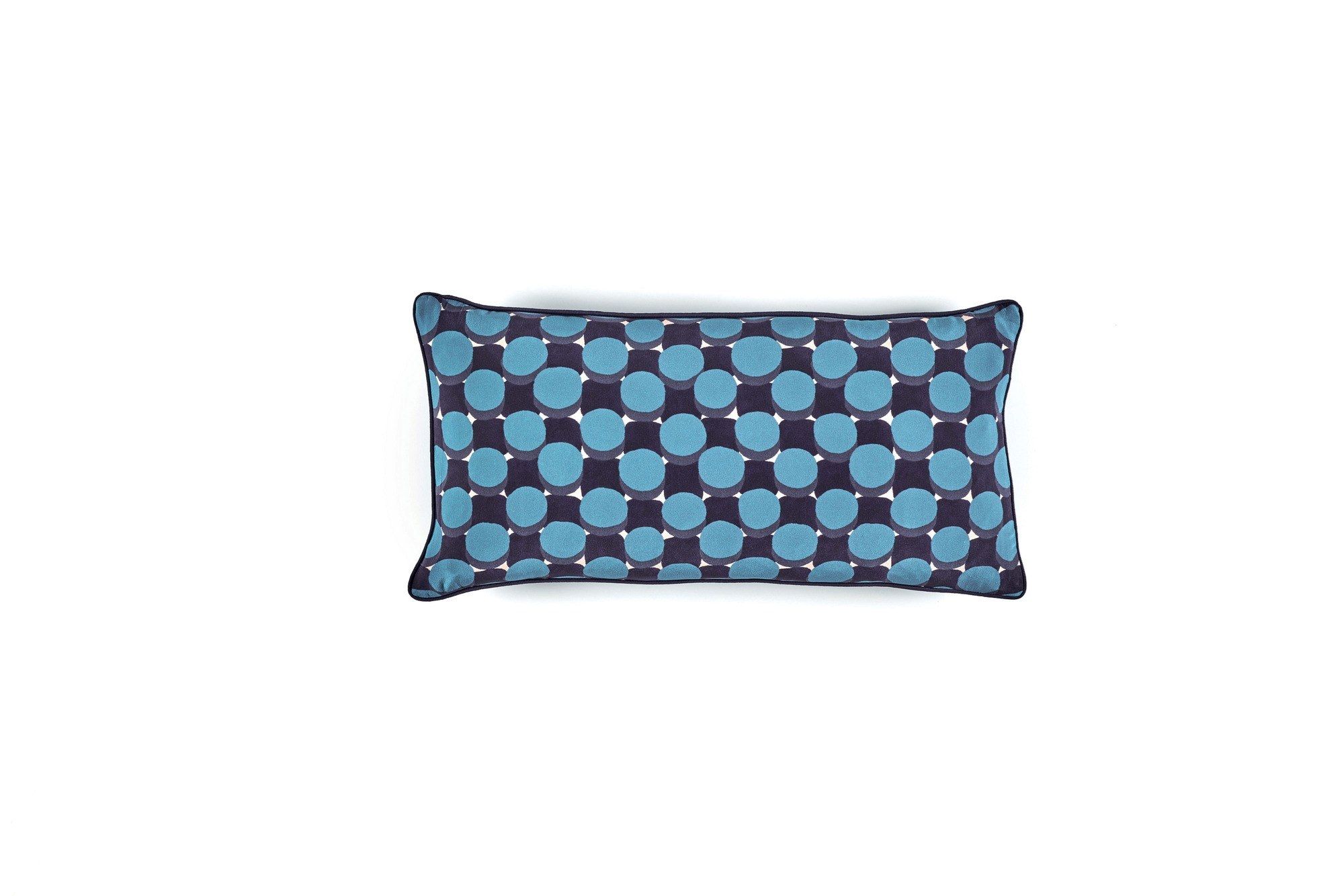 Прямоугольная шелковая подушка с геометрическим рисунком Élitis TWIST ARCH-00130599 - Вид №16