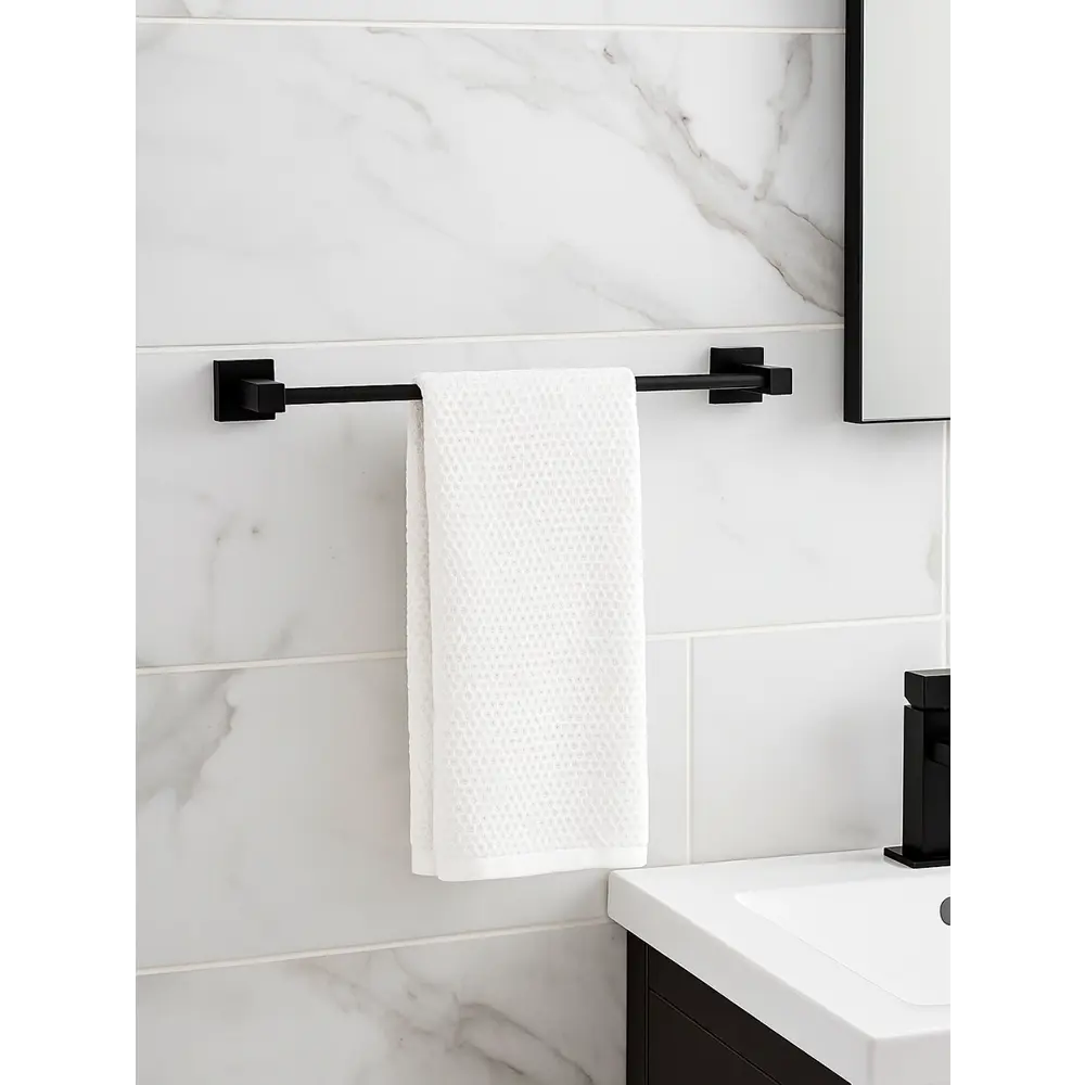 Настенный держатель для полотенец Quadro металл черный 89380869 Santreyd STLM-1581629 - Вид №3