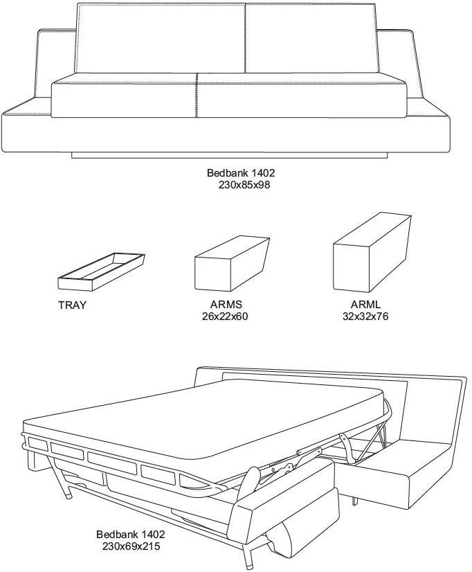 Recor Home Диван-кровать из ткани sun-id-1468059 - Вид №4