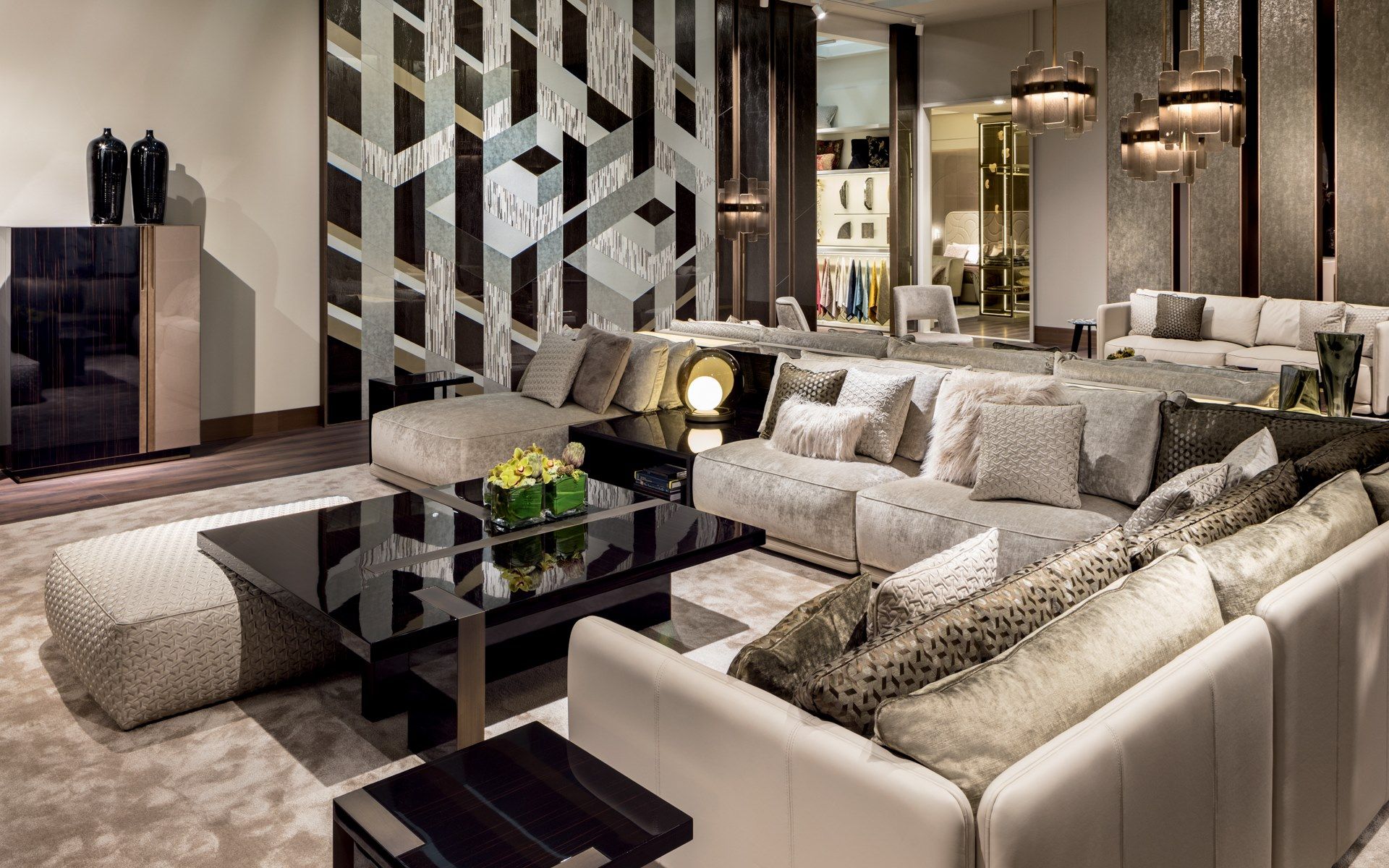 Ebony квадратный низкий журнальный столик Sicis Alec ARCH-00016573 - Вид №4