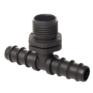 Тройник для садовых шлангов MasterProf ДС.070720 наружная резьба 3/4"х16 мм пластик