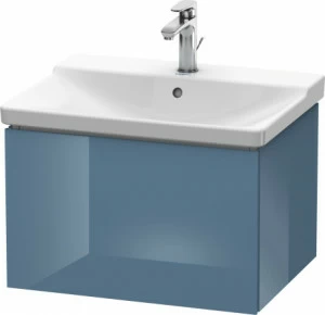 LC614404747 Тумбочка подвесная L-Cube #LC6144 620 x 481 мм Каменно-синий глянцевый лак