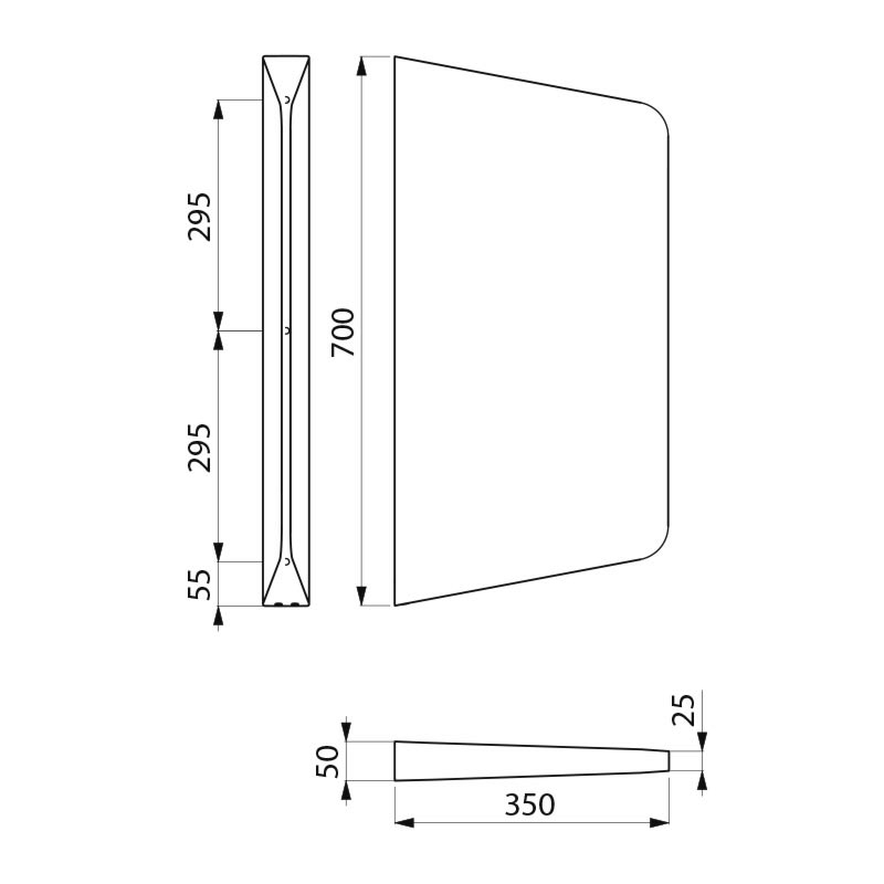 100590 Подвесная писсуарная перегородка LISO DELABIE  - Вид №1