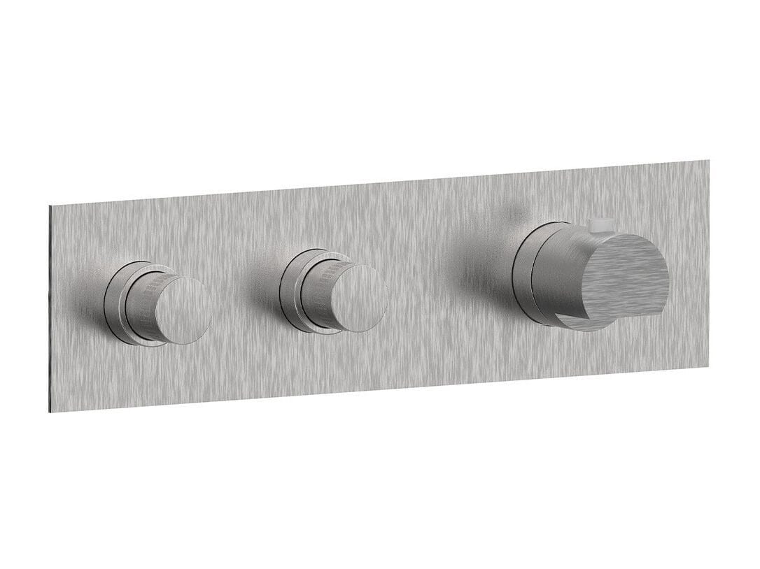 Нержавеющая сталь термостатический встраиваемый смеситель для душа с 3 отверстиями Rubinetterie Frattini Borgia ARCH-00062893