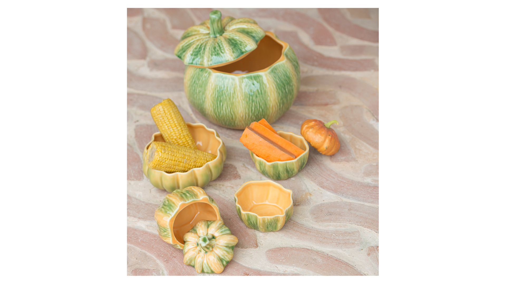 10602149 Bordallo Pinheiro Салатник Bordallo Pinheiro Тыква 17см, керамика Керамика  - Вид №1