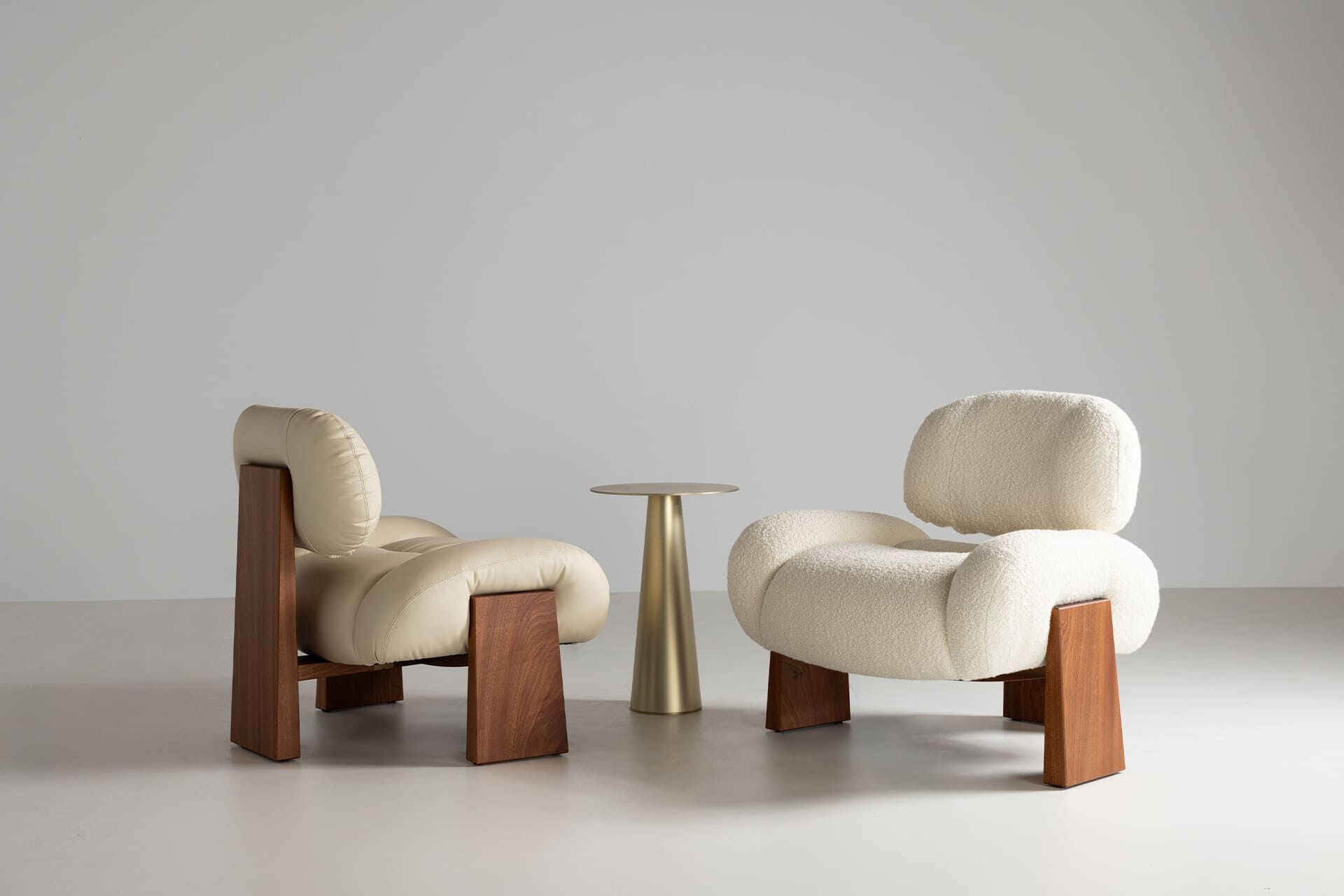 Кожаное кресло без подлокотников Greenapple SENSE ARCH-00013602 - Вид №3