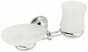 Stilhaus Подставка для мыльницы / зубной щетки из матового стекла Elite