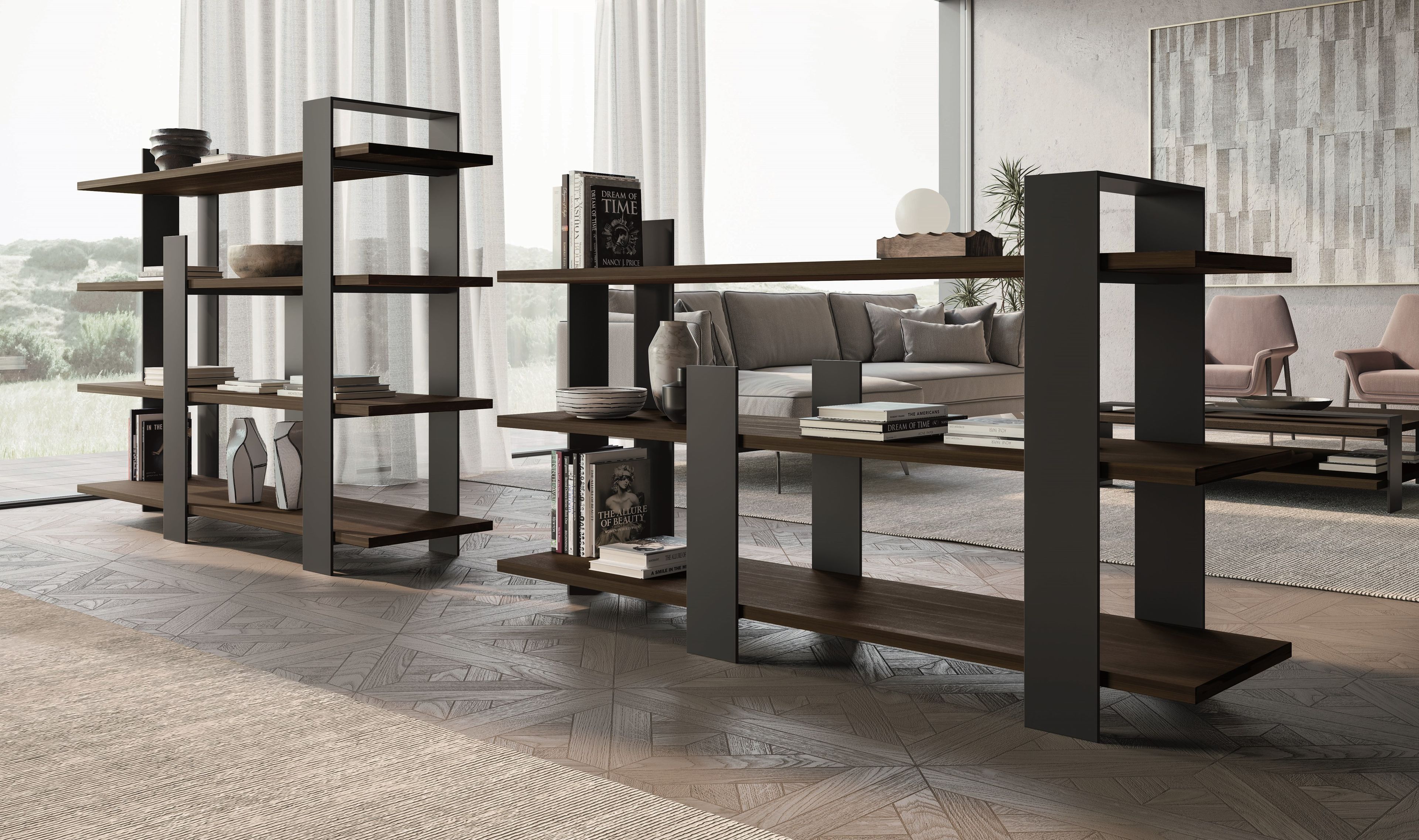 Деревянная самонесущая полка Dall'Agnese Киото ARCH-00006494 - Вид №5