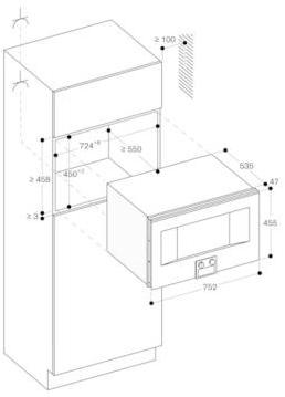 Gaggenau Комбинированная микроволновая печь Serie 400 Bm485110 - Вид №2