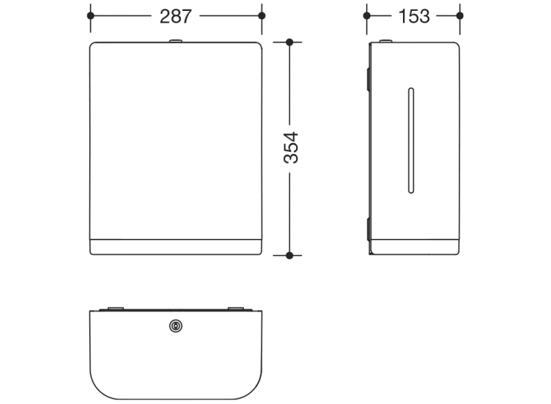 477.06B60199 диспенсер для бумажных полотенец HEWI Neuheiten SAN  - Вид №5
