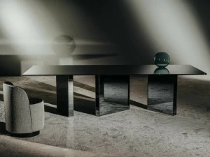 GIOPAGANI Прямоугольный стеклянный стол Unknown pleasures