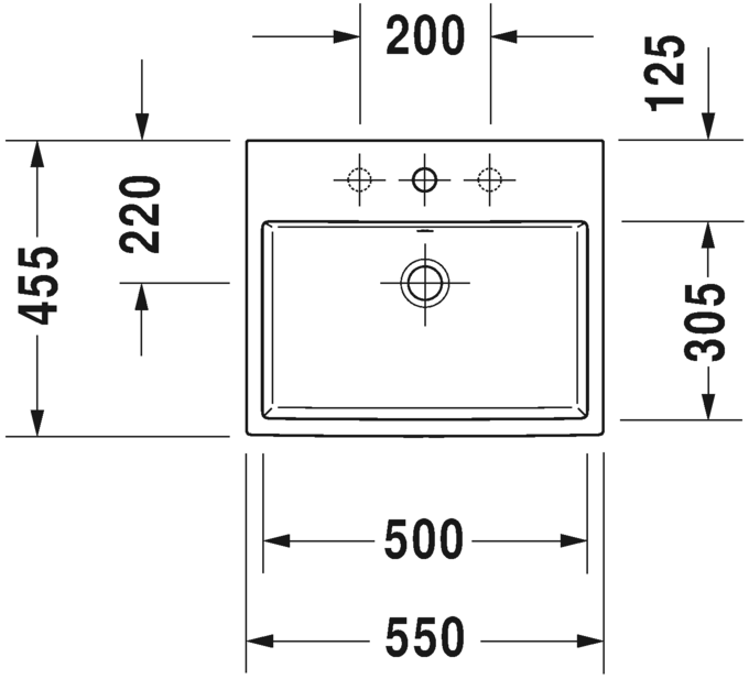 0383550030 Накладная раковина под столешницу  овальная Duravit Vero Air - Вид №1