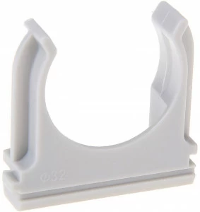 Крепеж - клипса для труб АБС-пластик D32мм