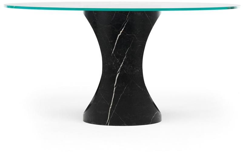 EPÒNIMO Круглый мраморный стол и стеклянная столешница Roll Rl001 - Вид №1