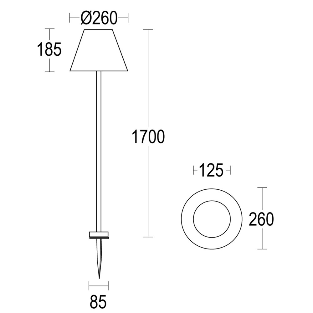 Pragma Outdoor Spike 1700 Ghidini Pragma Outdoor Plug & Play .01 Белый (Матовый)  - Вид №1