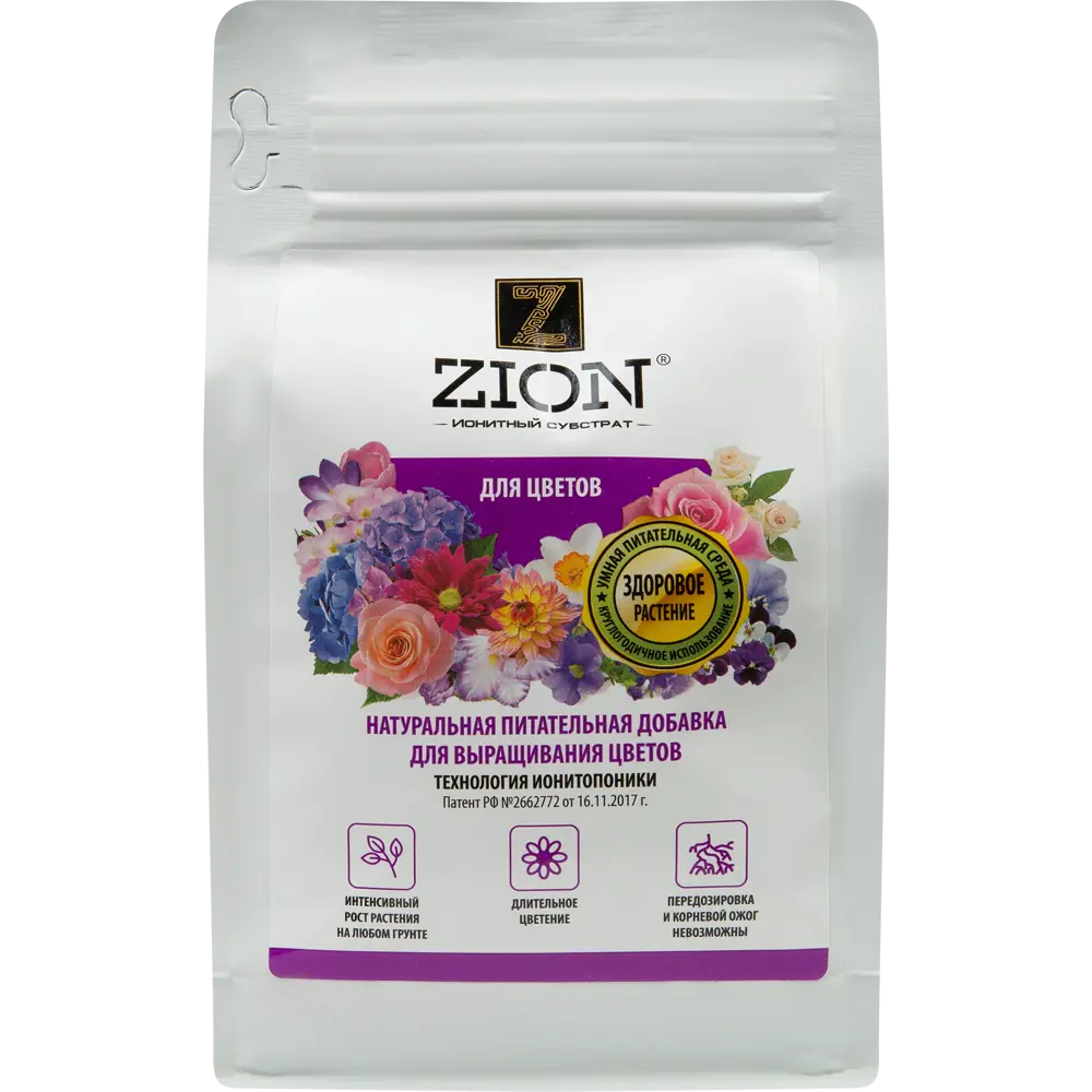 Zion ионный субстрат для цветущих растений 600г 83742215 STLM-0044198