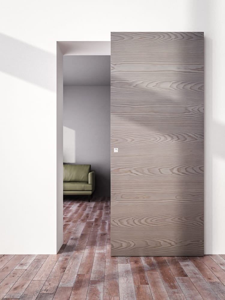 Деревянные стены заподлицо двери FBP бесплатно ARCH-00020288 - Вид №1