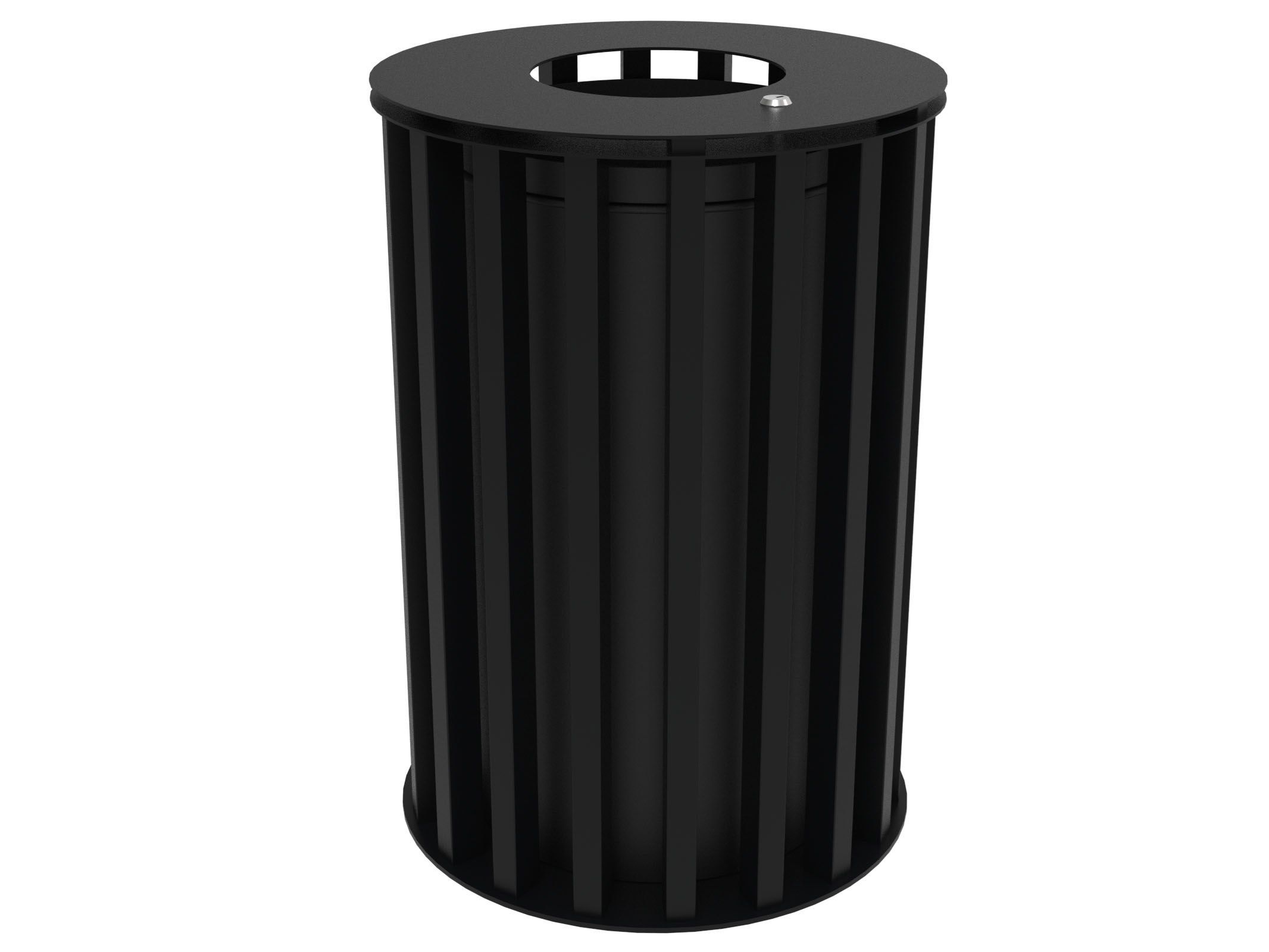 Оцинкованная стальная корзина для мусора с крышкой Lazzari Динамо ARCH-00087800 - Вид №46