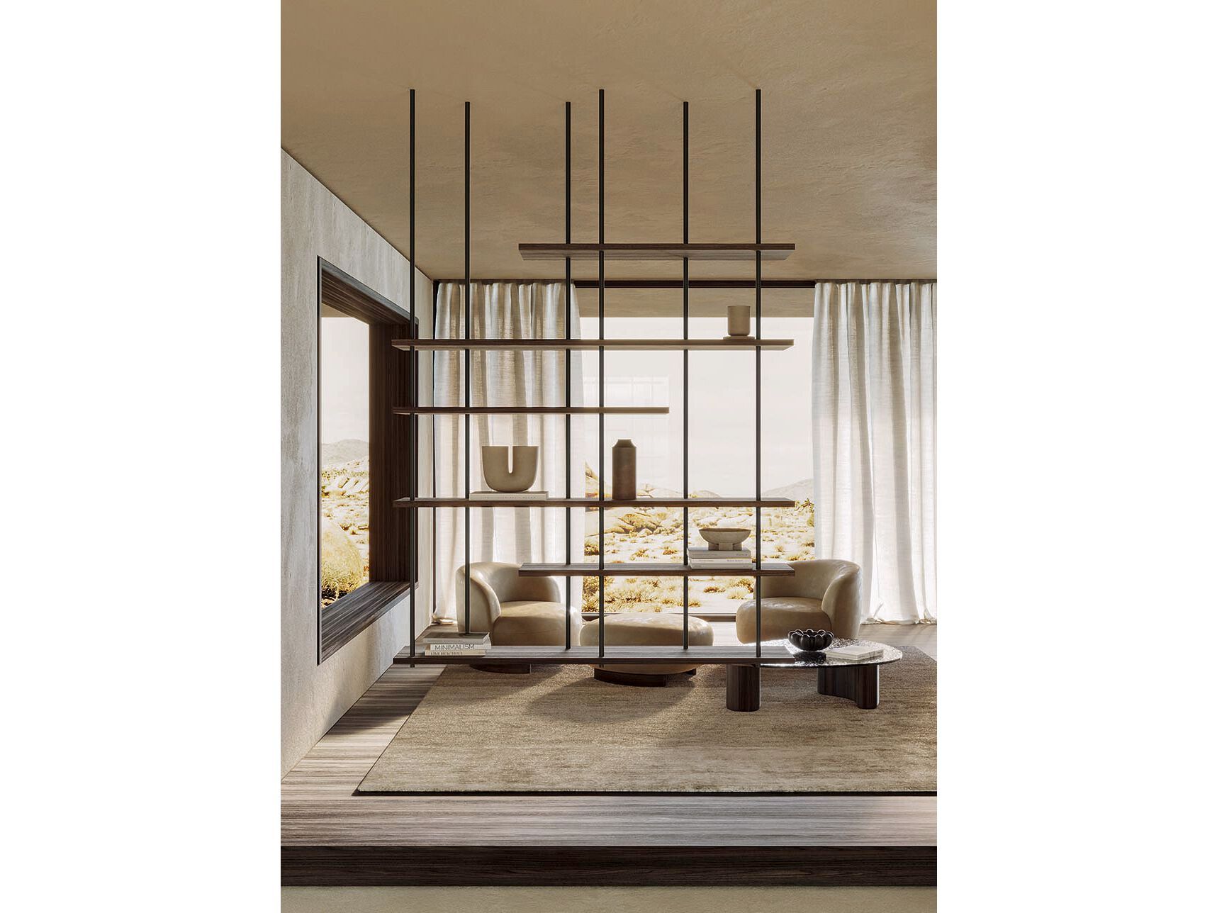 Деревянный подвесной книжный шкаф Naturedesign Origin ARCH-00082582 - Вид №2