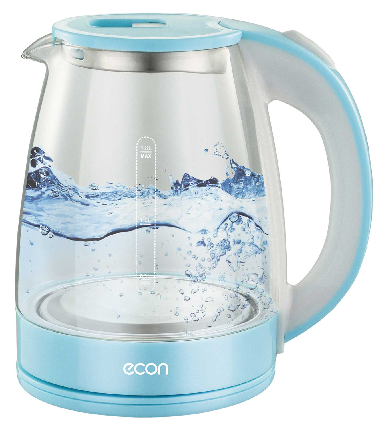 8159675 Электрочайник ECON ECO-1846KE голубой STDN-0027914 - Вид №5