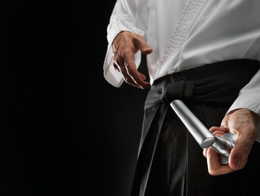 LINEA CALI' Ручка из латуни в современном стиле с накладкой Kendo sun-id-1348204 - Вид №1