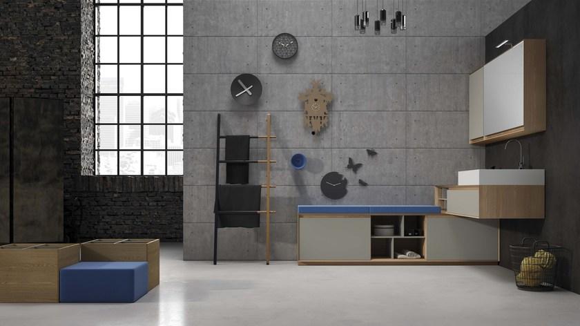 Mobiltesino Тумба под умывальник из вяза с зеркалом Luxor 2.0 sun-id-1454357 - Вид №1