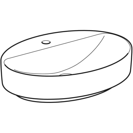 500.772.01.2 Накладная раковина Geberit VariForm овальной формы, с полкой для отверстия под смеситель Geberit  - Вид №6