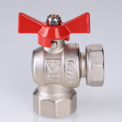 VT.266.NS.0404 Кран шаровой угловой с накидной гайкой и внутренней резьбой (короткий) Valtec 1/2" х 1/2"  - Вид №8