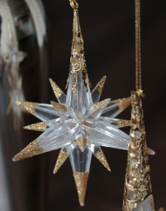1322 331 a3 Декор звезда, акрил, 10 см, золото H-andreas