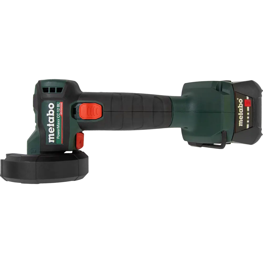 УШМ аккумуляторная бесщеточная Metabo PowerMaxx CC 12 BL 600348500, 12 В Li-Ion 2x2 Ач, 76 мм 83072004 STLM-2005281  - Вид №1