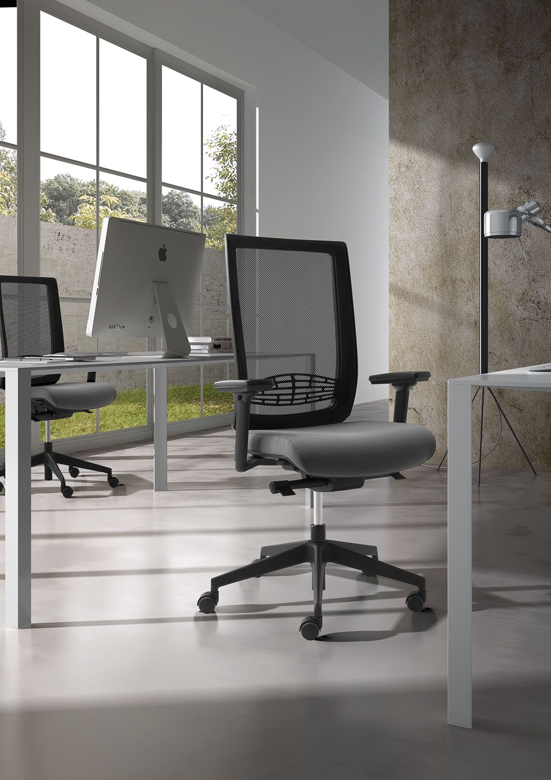 5 спиц ткань регулируемая высота операционный стул офис Leyform Wiki ARCH-00106332 - Вид №2